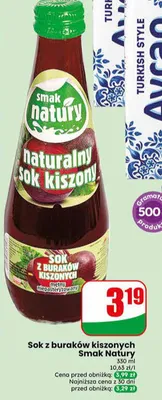 Sok z buraków kiszonych Smak Natury promocja w Dino