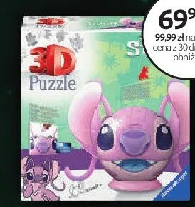 Puzzle 3D Kula Disney Stitch Andzia z Uszami promocja w Empik