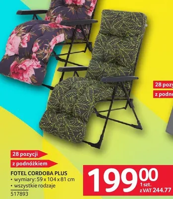 Fotel Cordoba Plus promocja w Selgros