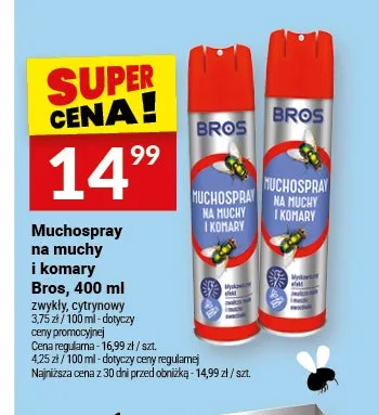 Muchospray na muchy i komary Bros cytrynowy promocja w Twój Market