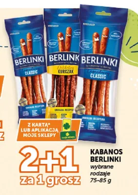 Kabanosy Berlinki Legendarny Classic promocja w Groszek