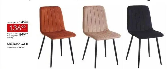 Krzesło Lomi promocja w Abra Meble