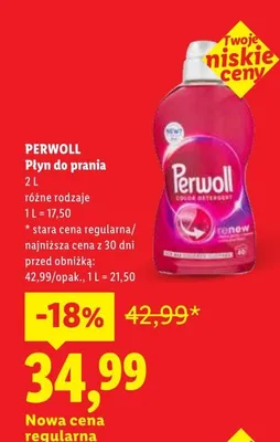 Płyn do prania Perwoll promocja w Lidl