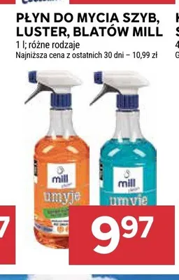 Płyn do mycia szyb i luster Mill promocja w Stokrotka