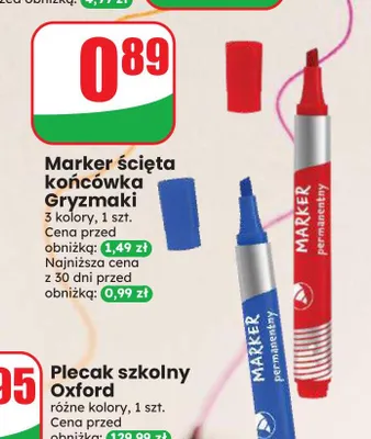 Marker ścięta końcówka Gryzmaki promocja w Dino