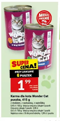 Karma dla kota Wonder Cat puszka promocja w Twój Market