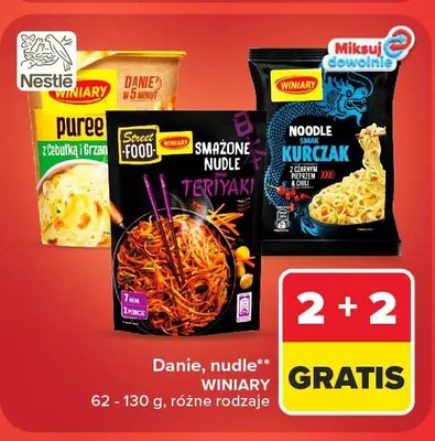 Smażone nudle Teriyaki Winiary Street Food promocja w Carrefour Market