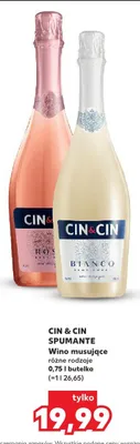 Wino musujące CIN & CIN SPUMANTE promocja w Kaufland