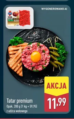 Tatar premium z udźca wołowego Łuków promocja w Aldi