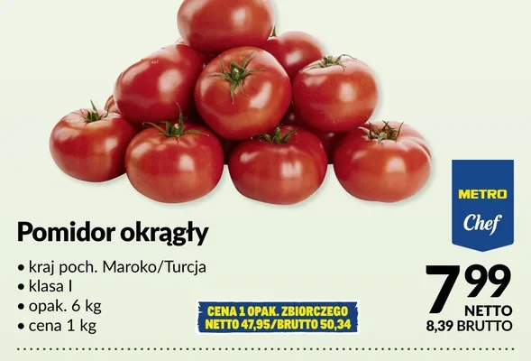Pomidor okrągły promocja w Makro