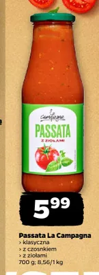 Passata La Campagna z czosnkiem promocja w Netto