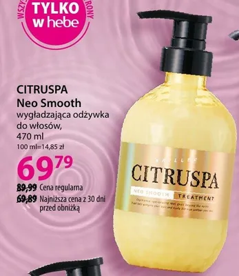 Odżywka do włosów CITRUSPA Neo Smooth wygładzająca promocja w Hebe