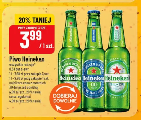Piwo bezalkoholowe Heineken promocja w POLOmarket