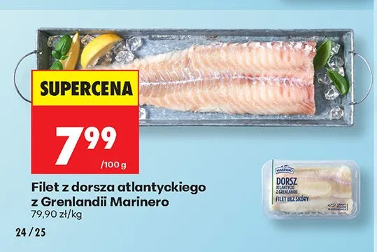 Filet z dorsza atlantyckiego z Grenlandii Marinero promocja w Biedronka