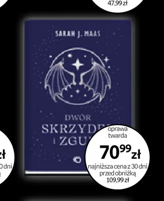 Książka Dwór skrzydeł i zguby Sarah J. Maas oprawa twarda promocja w Empik