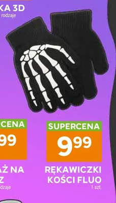 Rękawiczki kości fluo promocja w Stokrotka