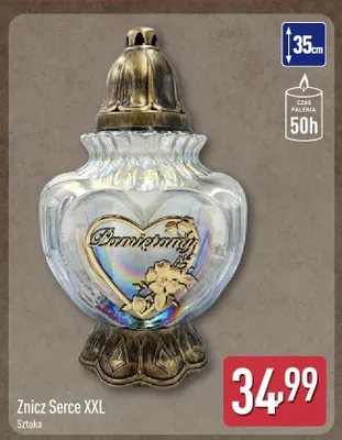 Znicz Serce Xxl promocja w Aldi