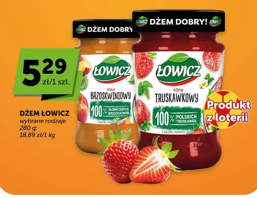 Dżem brzoskwiniowy Łowicz promocja w Groszek