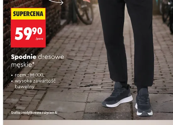 Spodnie dresowe męskie Lee Cooper promocja w Biedronka