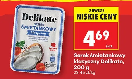 Serek śmietankowy klasyczny promocja w Biedronka
