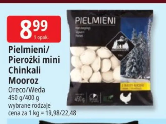 Pierożki mini Chinkali Mooroz promocja w Leclerc