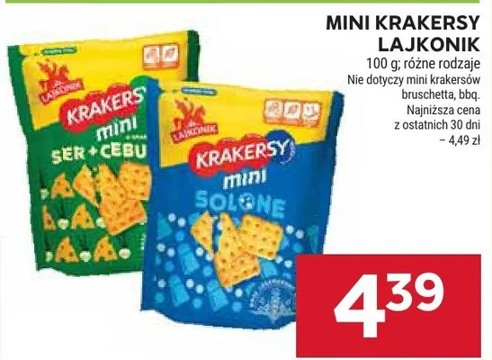 Krakersy mini La Jkonik promocja w Stokrotka