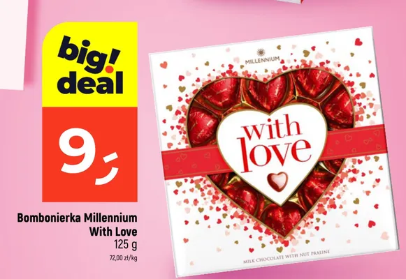 Bombonierka Millennium With Love promocja w Dealz