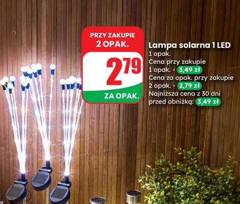 Lampa solarna 1 LED promocja w Dino