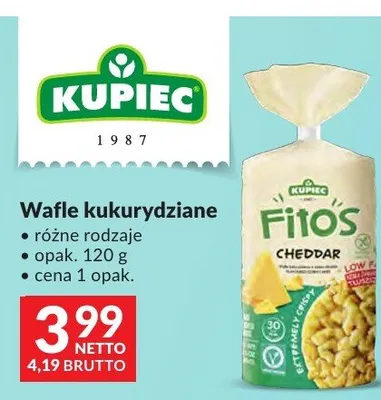 Wafle kukurydziane różne rodzaje Kupiec promocja w Makro
