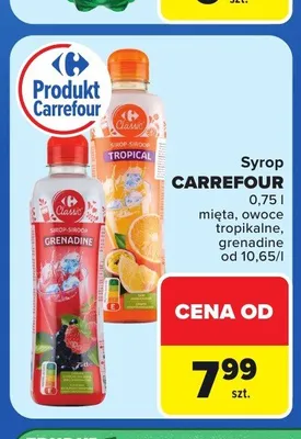 Syrop o smaku owoców tropikalnych Carrefour promocja w Carrefour Market