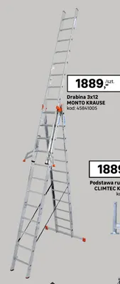Drabina 3x12 Monto Krause promocja w Leroy Merlin