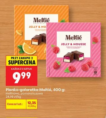 Pianko-galaretka Meltié pomarańczowa promocja w Biedronka