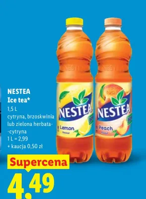 Napój Ice tea zielona herbata-cytryna promocja w Lidl