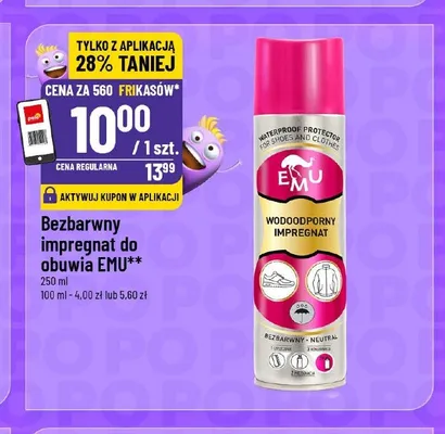 Bezbarwny impregnat do obuwia EMU promocja w POLOmarket