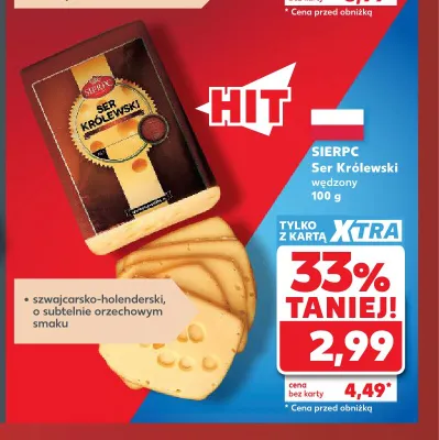 Ser Królewski wędzony Sierpc promocja w Kaufland
