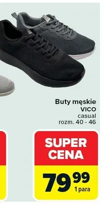Buty męskie Vico casual promocja w Carrefour