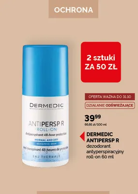 Dezodorant antyperspiracyjny roll-on Antipersp R Dermedic promocja w Ziko Dermo