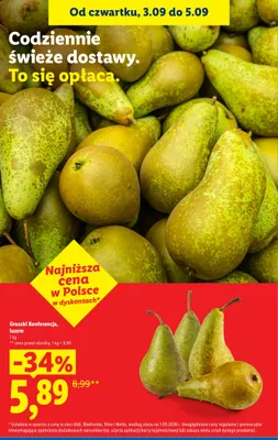 Gruszki Konferencja promocja w Lidl