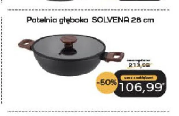 Patelnia głęboka Solvena 28 cm Galicja promocja w Delikatesy Centrum