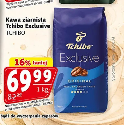 Kawa ziarnista Tchibo Exclusive promocja w Prim Market