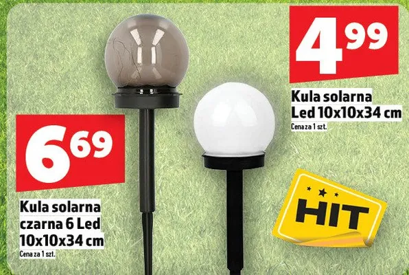 Kula solarna Led 10x10x34cm promocja w TOPAZ