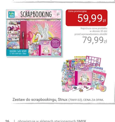 Zestaw do scrapbookingu Stnux promocja w Smyk