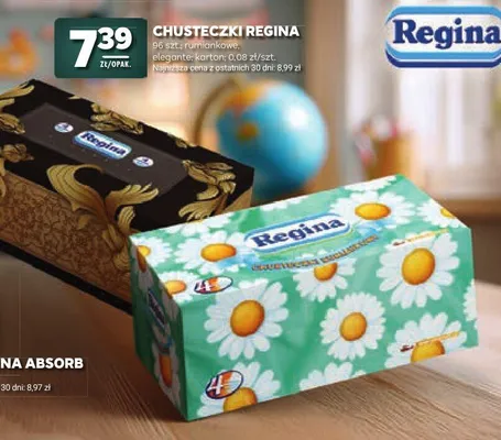 Chusteczki higieniczne Regina rumiankowe promocja w Stokrotka