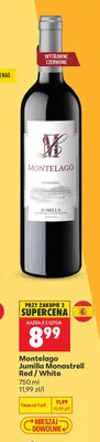 Wino czerwone Montelago Jumilla Monastrell Red promocja w Biedronka