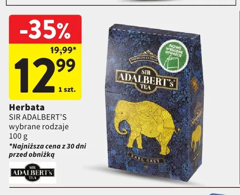 Herbata Sir Adalbert's Earl Grey promocja w Intermarche
