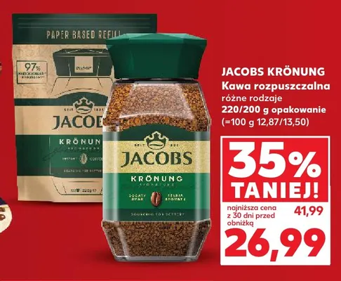 Kawa rozpuszczalna Jacobs Krönung promocja w Kaufland