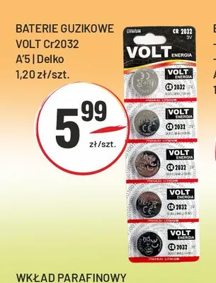 Baterie guzikowe Volt Cr2032 5-pak promocja w Sedal