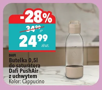 Butelka 0,5l do saturatora PushAir z uchwytem promocja w Biedronka