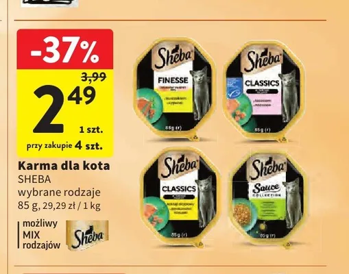 Karma dla kota Sheba Classics promocja w Intermarche