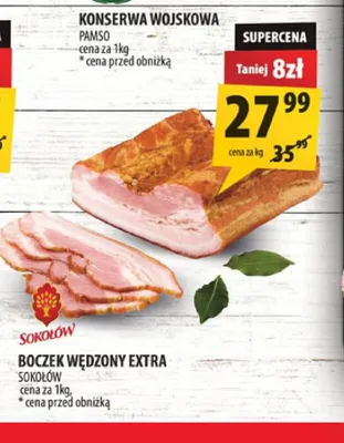 Boczek wędzony extra Sokołów promocja w Arhelan